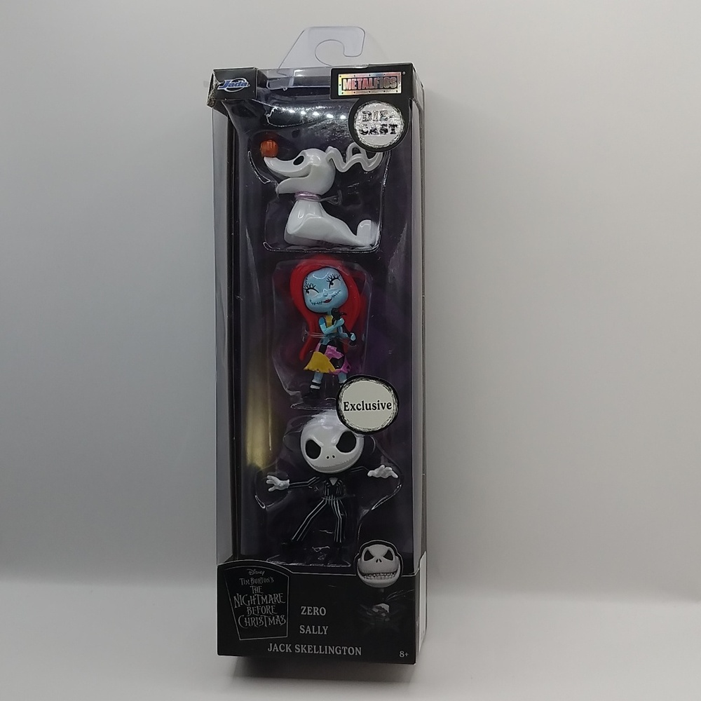 Disney Nightmare Before Christmas Metalfigs 2.5” Die-Cast 3Pcs *Box Damage*